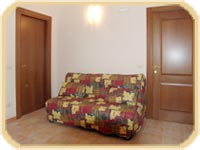 Soggiorno con divano letto